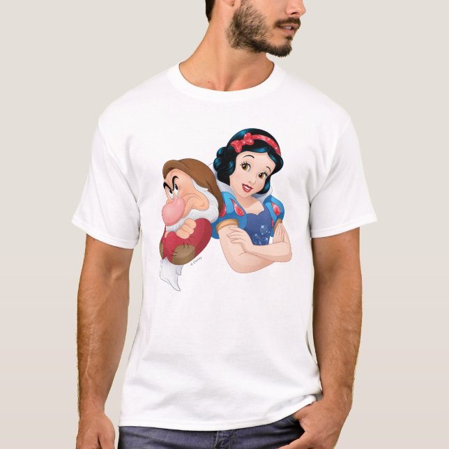 Snow White And Grumpy T-Shirt (Front)