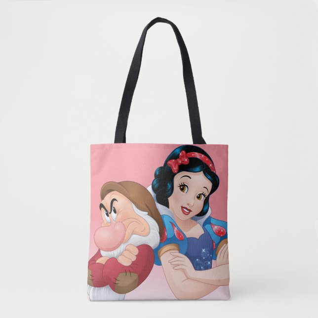 Snow White And Grumpy Tote Bag (Front)