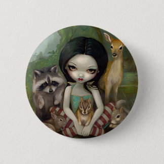 "Snow White and Her Animal Friends" Button