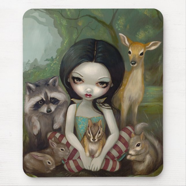 Snow White and Her Animal Friends Mousepad (Front)