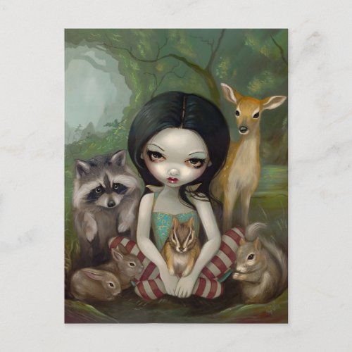 Snow White and Her Animal Friends Postcard