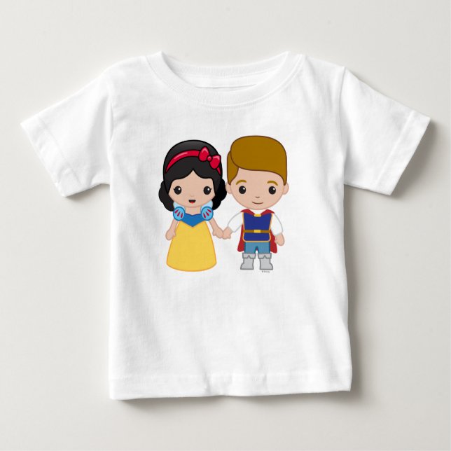 Snow White and Prince Charming Emoji 2 Baby T-Shirt (Front)