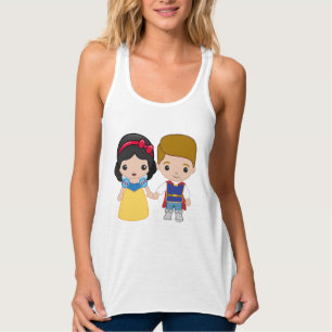 Snow White and Prince Charming Emoji 2 Tank Top