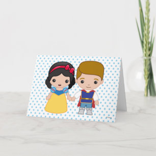 Snow White and Prince Charming Emoji Card