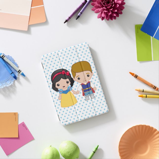 Snow White and Prince Charming Emoji iPad Mini Cover (In Situ)