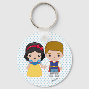 Snow White and Prince Charming Emoji Keychain