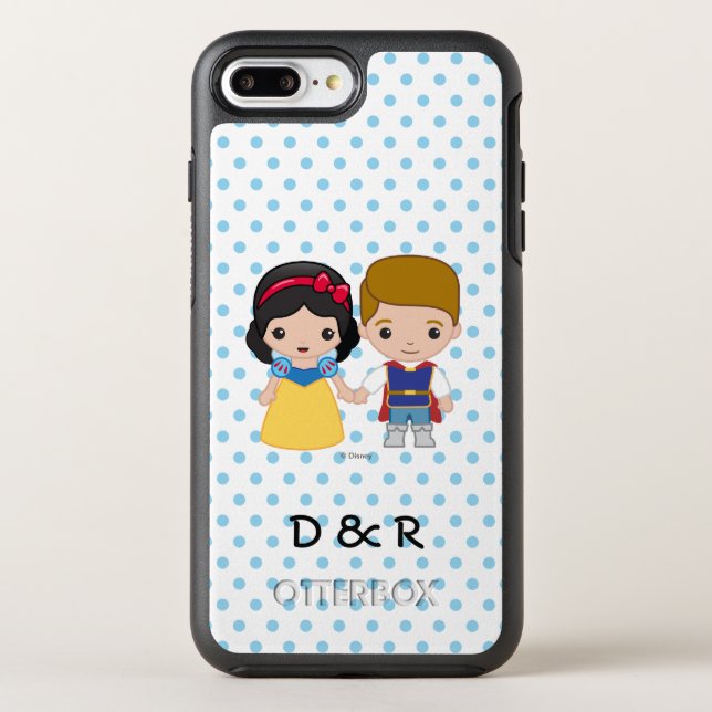 Snow White and Prince Charming Emoji Otterbox iPhone Case (Back)