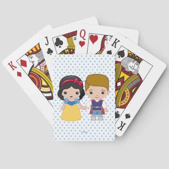 Snow White and Prince Charming Emoji Playing Cards (Back)
