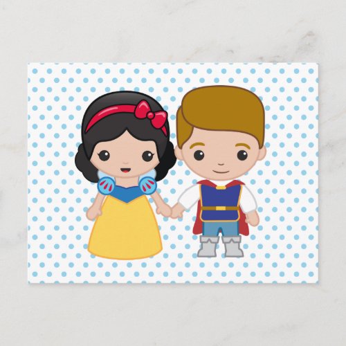 Snow White and Prince Charming Emoji Postcard