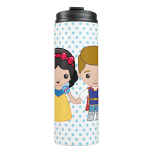 Snow White and Prince Charming Emoji Thermal Tumbler