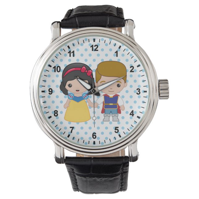 Snow White and Prince Charming Emoji Watch (Front)
