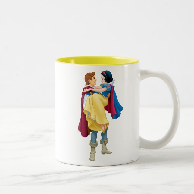 Snow White and Prince Charming Two-Tone Coffee Mug (Right)