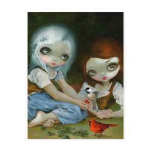 "Snow White and Rose Red" Postcard