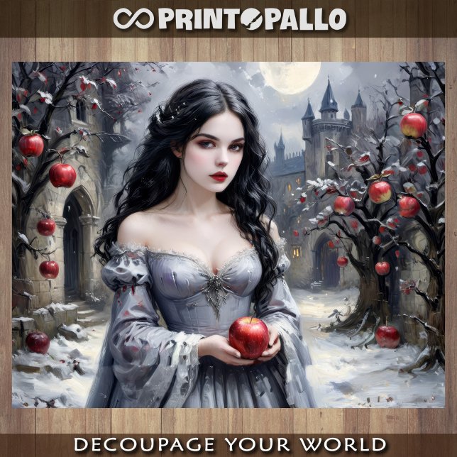 Snow White and the apple - Decoupage  Wrapping Paper Sheets (Creator Uploaded)