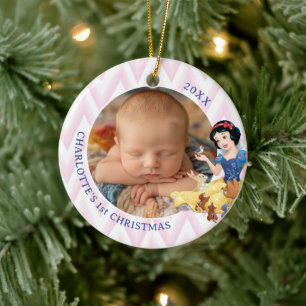 Snow White and the Forest Animals Ceramic Ornament