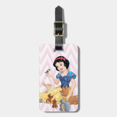 Snow White and the Forest Animals Luggage Tag