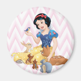 Snow White and the Forest Animals Magnet