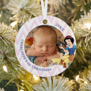 Snow White and the Forest Animals Metal Ornament