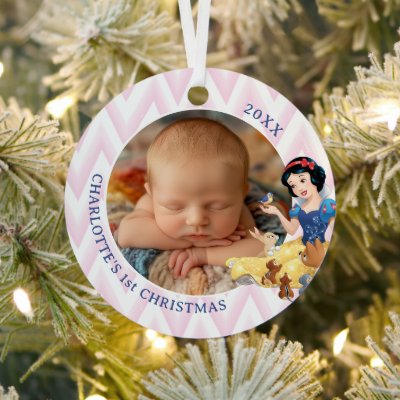 Snow White and the Forest Animals Metal Ornament