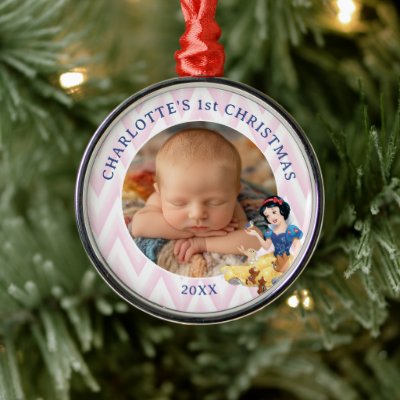 Snow White and the Forest Animals Metal Ornament