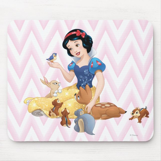 Snow White and the Forest Animals Mouse Pad (Front)