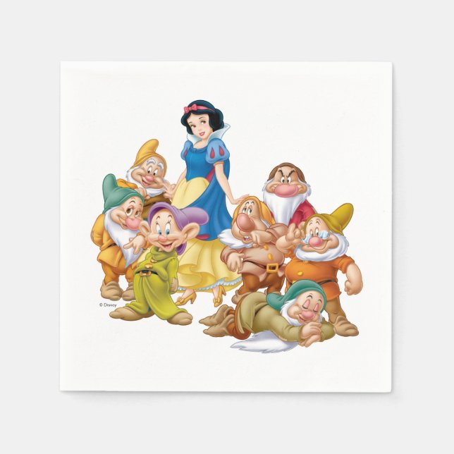 Snow White and the Seven Dwarfs 2 Napkins (Front)