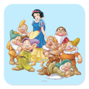 Snow White and the Seven Dwarfs 2 Square Sticker