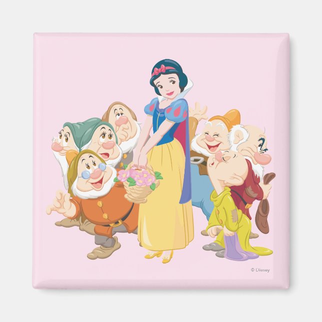 Snow White and the Seven Dwarfs 3 Magnet (Front)