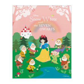 Snow White and the Seven Dwarfs Cartoon Acrylic Print