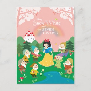 Snow White and the Seven Dwarfs Cartoon Postcard