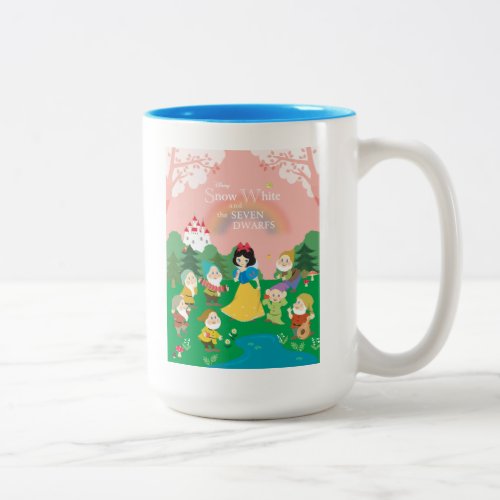 Snow White and the Seven Dwarfs Cartoon Two_Tone Coffee Mug