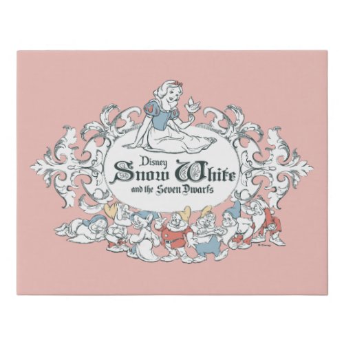 Snow White and the Seven Dwarfs  Fairest of All Faux Canvas Print