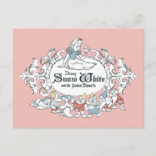 Snow White and the Seven Dwarfs  Fairest of All Postcard
