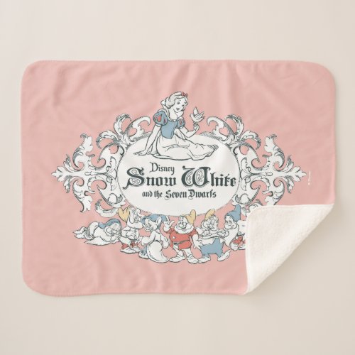 Snow White and the Seven Dwarfs  Fairest of All Sherpa Blanket