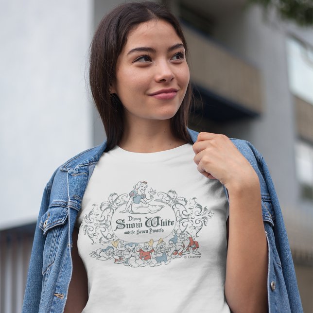 Snow White and the Seven Dwarfs | Fairest of All T-Shirt (Person wearing t-shirt)