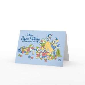 Snow White and the Seven Dwarfs taking a Break Card