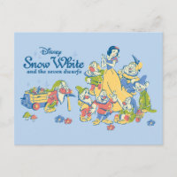 Snow White and the Seven Dwarfs taking a Break