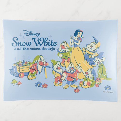 Snow White and the Seven Dwarfs taking a Break Trinket Tray