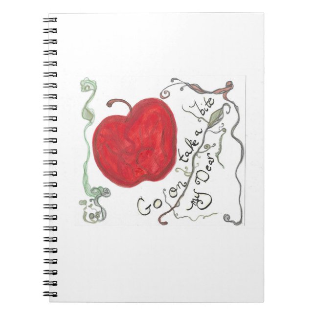 Snow White Apple Notebook  (Front)