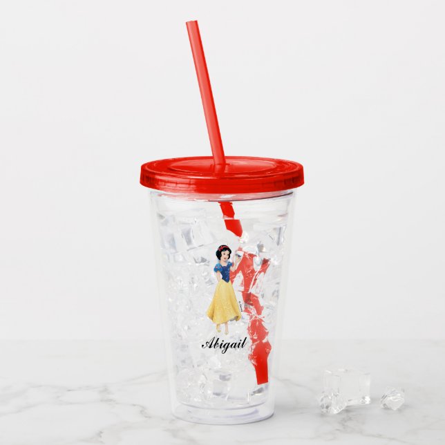 Snow White | Besties Rule - Add Your Name Acrylic Tumbler (Front Ice)