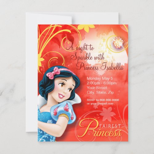Snow White Birthday Invitation