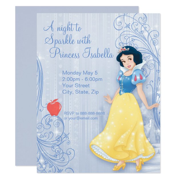 Snow White Birthday Invitation