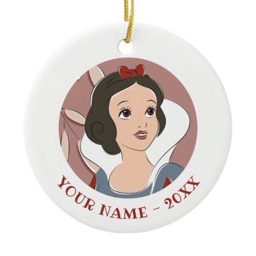 Snow White Captured Moment Ceramic Ornament