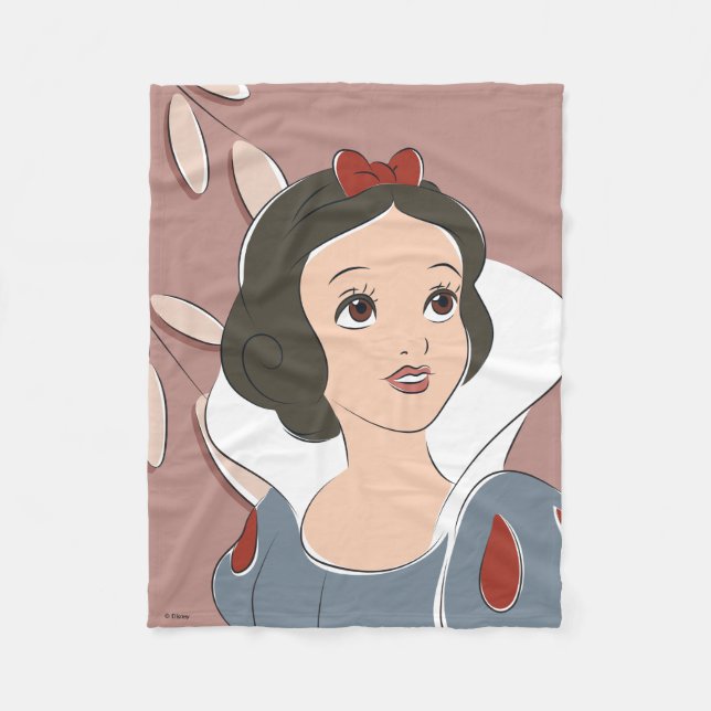 Snow White Captured Moment Fleece Blanket (Front)