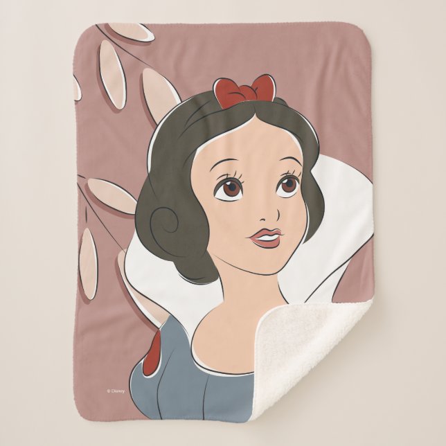 Snow White Captured Moment Sherpa Blanket (Front)