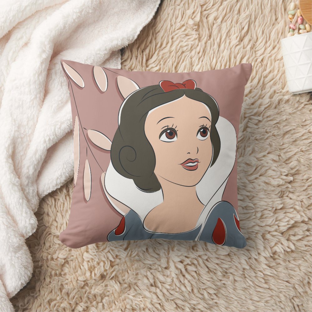 Disover Snow White Princess Disney Throw Pillow, Disney Fan Gift, Disney Decor