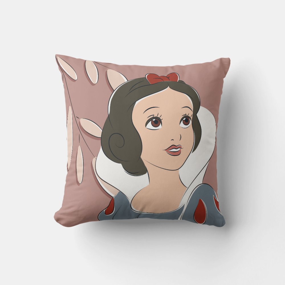Disover Snow White Princess Disney Throw Pillow, Disney Fan Gift, Disney Decor