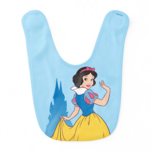 Snow White & Castle Graphic Baby Bib