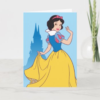 Snow White & Castle Graphic Card by DisneyPrincess at Zazzle