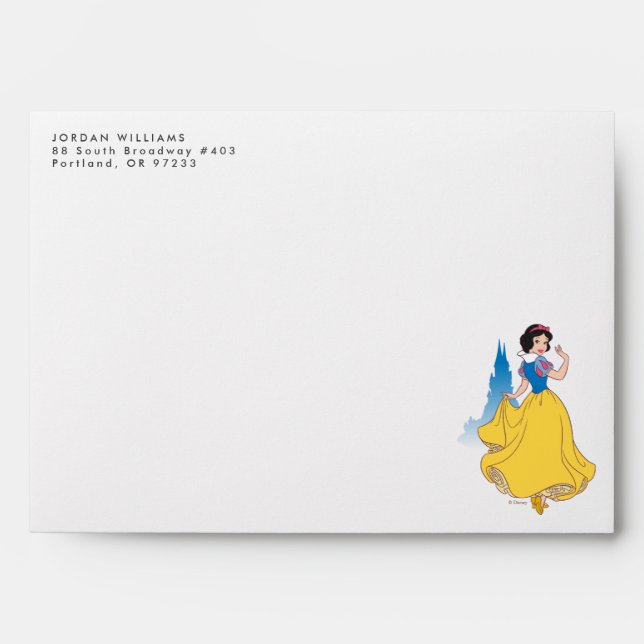 Snow White & Castle Graphic Envelope (Front)